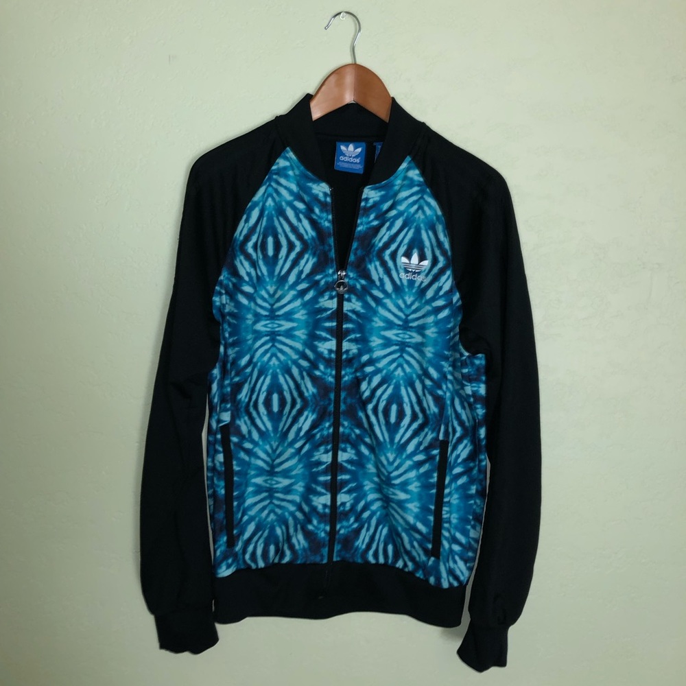 Adidas, Tie Dye track jacket.